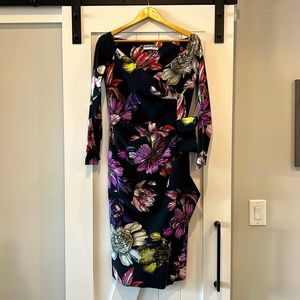Chiara Boni La Petite Robe floral cocktail dress. Italian size 48.